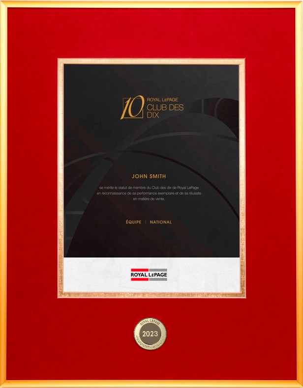 Club des dix MD de Royal LePage MD (Equipe - National)